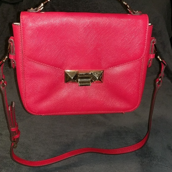 Ann Taylor Red leather messenger bag - Picture 7 of 7